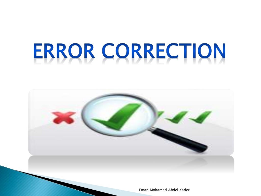 Error correction