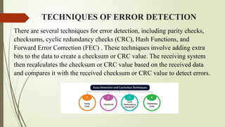 ERROR CORRECTION AND DETECTION CODES .pptx