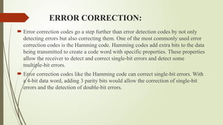 ERROR CORRECTION AND DETECTION CODES .pptx