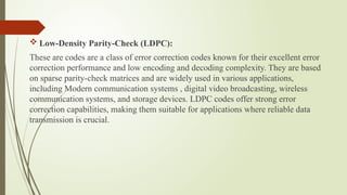ERROR CORRECTION AND DETECTION CODES .pptx