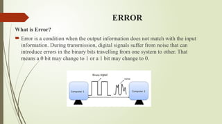 ERROR CORRECTION AND DETECTION CODES .pptx
