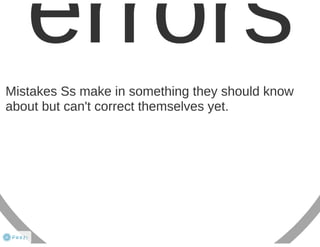 Error correction Overview