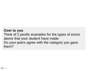 Error correction Overview