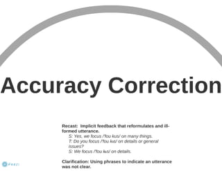 Error correction Overview