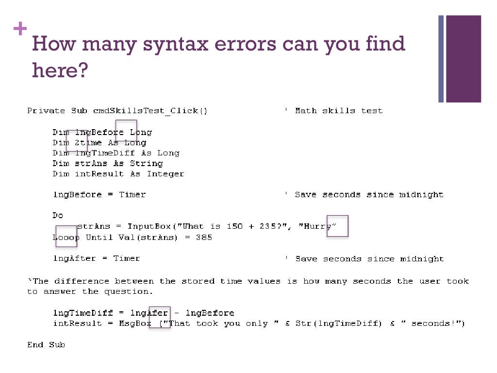 Error Correction Techniques