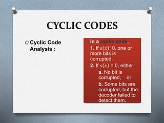 Error Detection and Correction - Data link Layer | PPTX