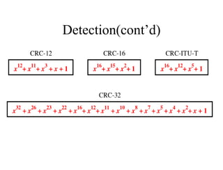 Detection(cont’d)
• Standard polynomials
 