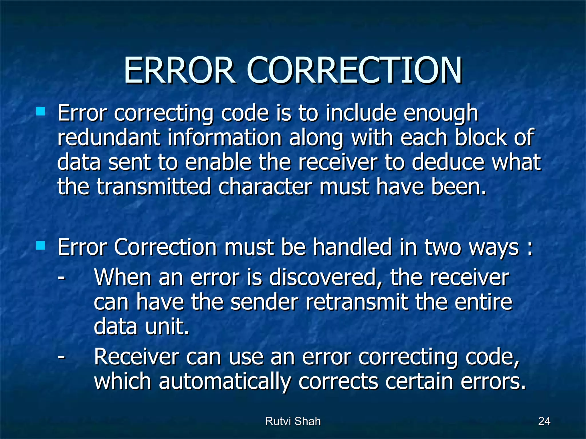 Error Detection And Correction | PPT