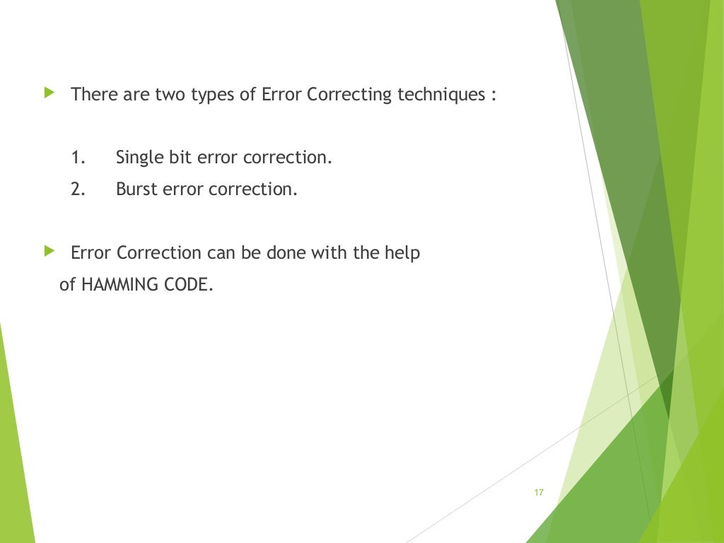 Error detection correction (CRC)