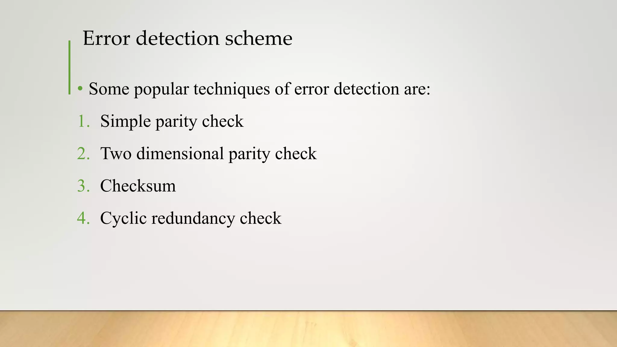 Error detection and correction | PPTX