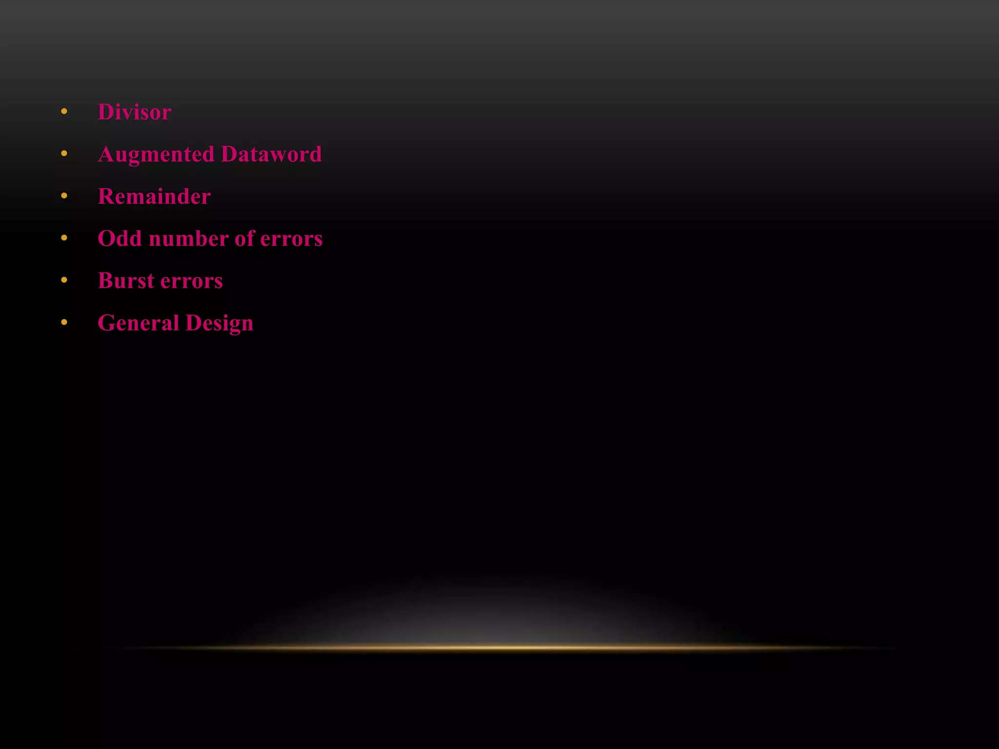 Error detection and correction | PPT