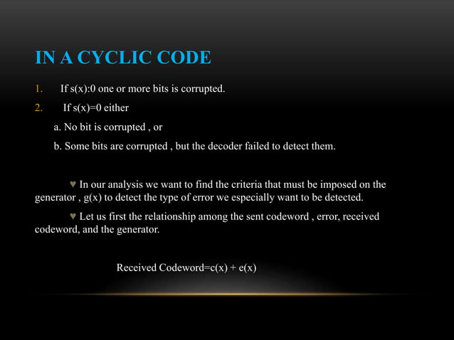 Error detection and correction | PPT