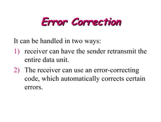 ERROR DETECTION & CORRECTION in networking.ppt