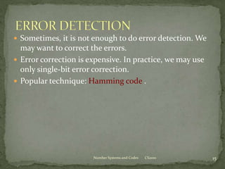 Error detection and correction codes | PPT