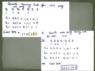 Error detection and correction codes | PPT