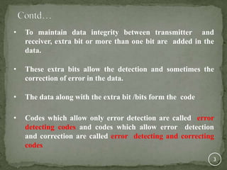 Error detection and correction codes | PPT