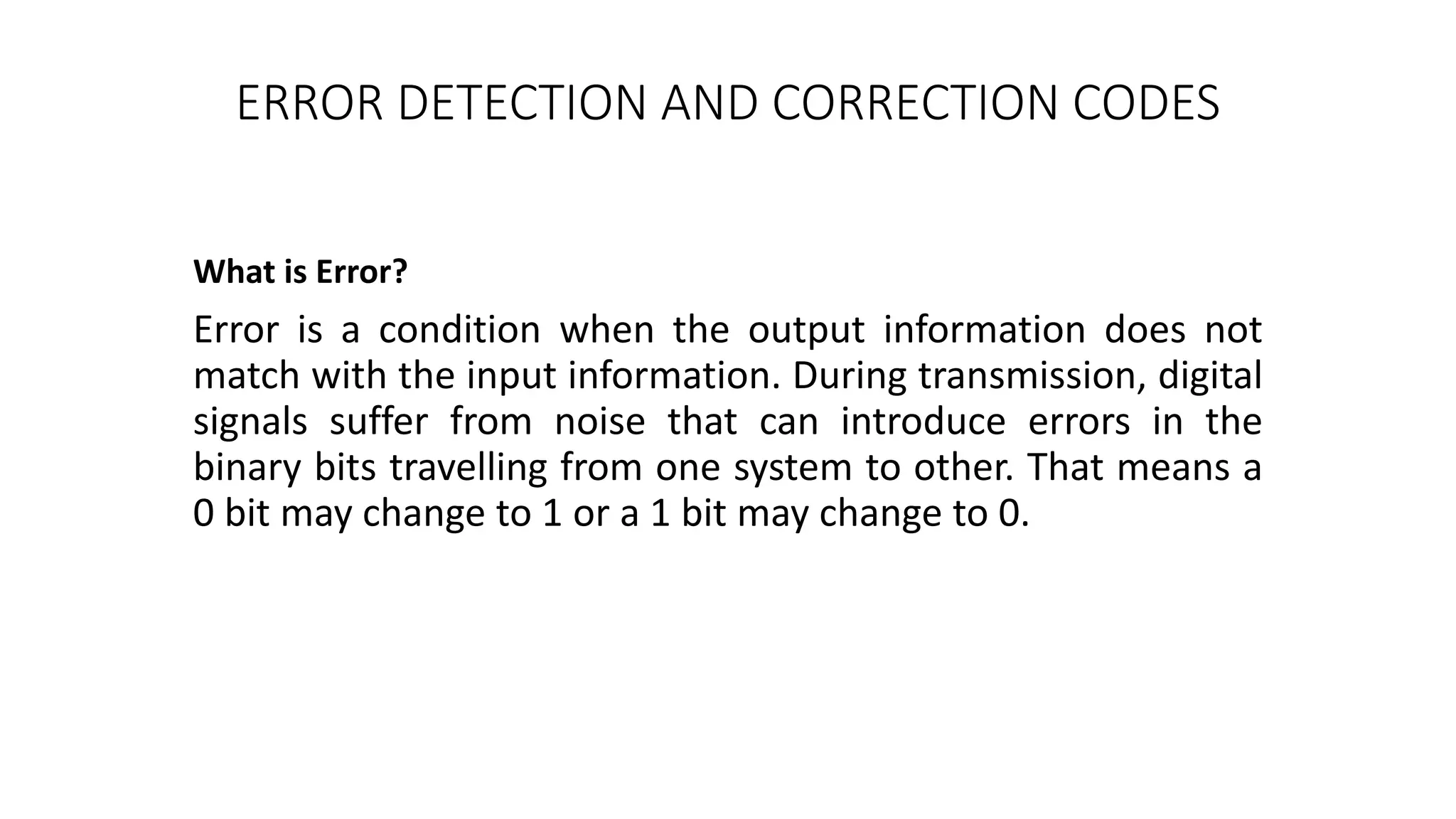 Error detection and correction codes r006 | PPT