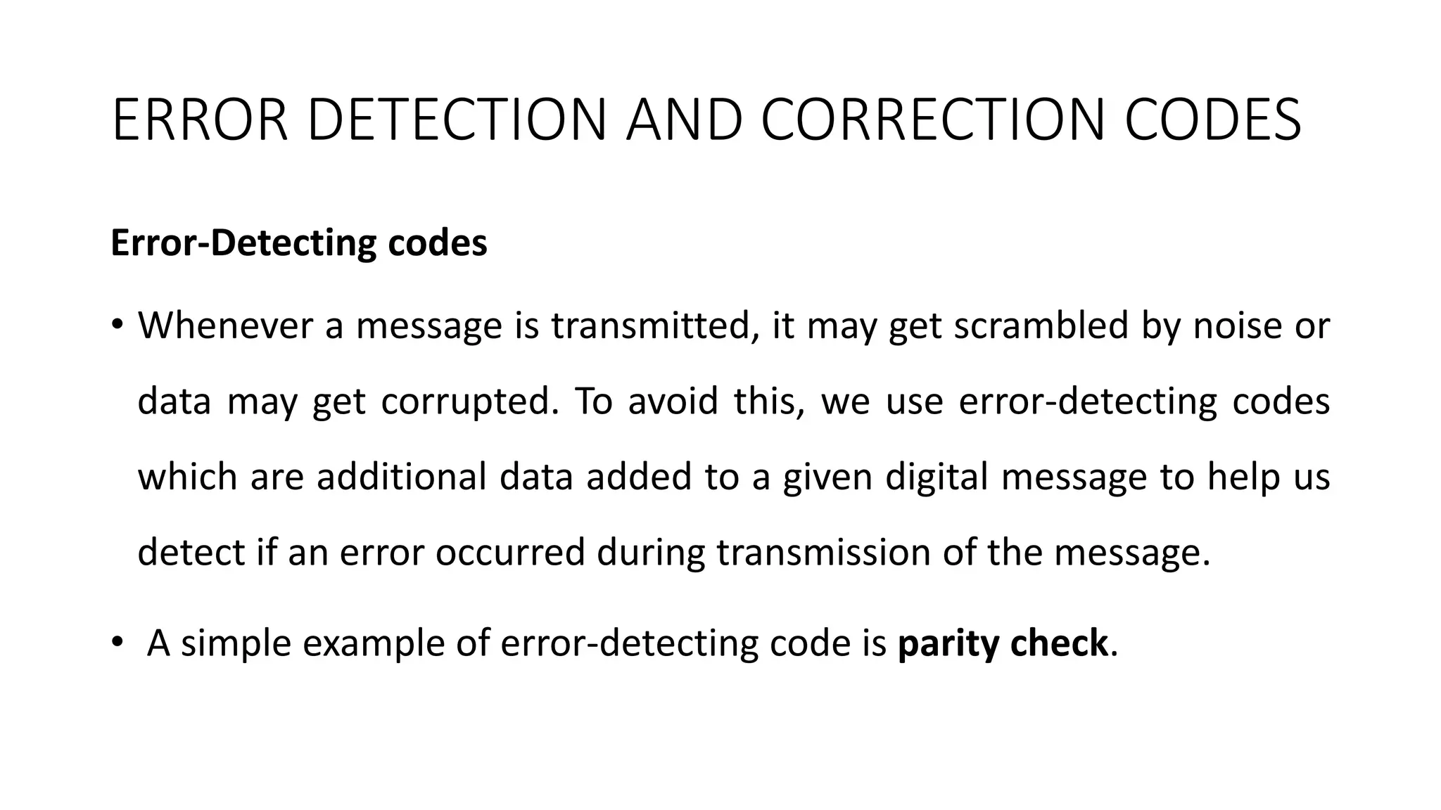 Error detection and correction codes r006 | PPT
