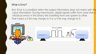 Error Detection and Correction presentation | PPTX