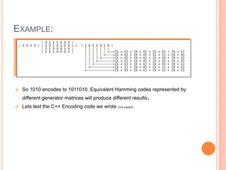 1010code Error Detection N Correction | PPT