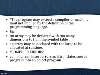 Error detection recovery | PPTX