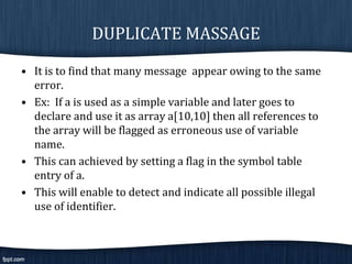 Error detection recovery | PPTX
