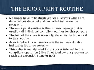 Error detection recovery | PPTX