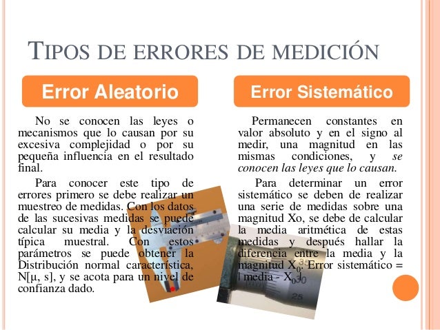 Cuales Son Los Errores En La Medicion