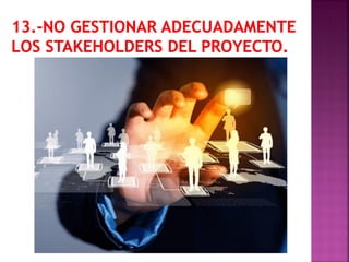 Errores en la gestion de proyectos | PDF
