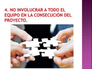 Errores en la gestion de proyectos | PDF
