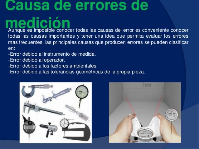 Errores en la mediciones y Fuentes de error