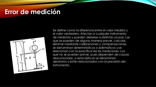 Errores en las mediciones y fuentes del error