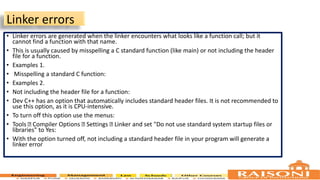 Error hanadling in c programming presentation | PPTX