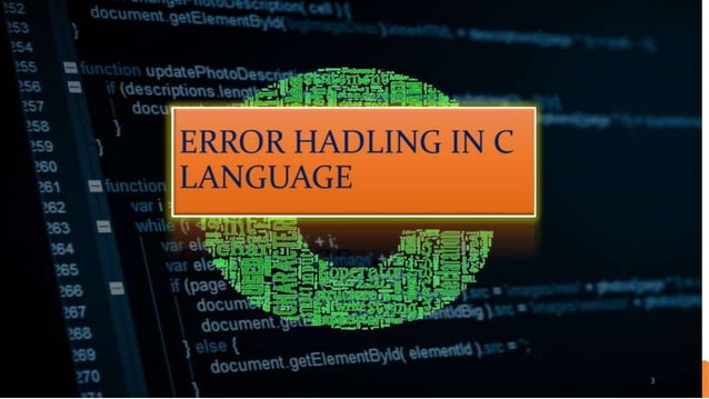 Error hanadling in c programming presentation | PPTX | Programming ...