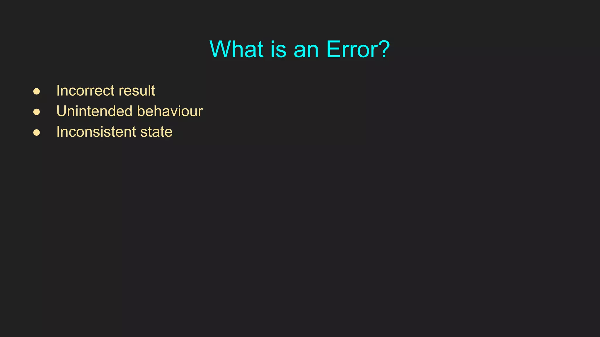 Error handling | PPT