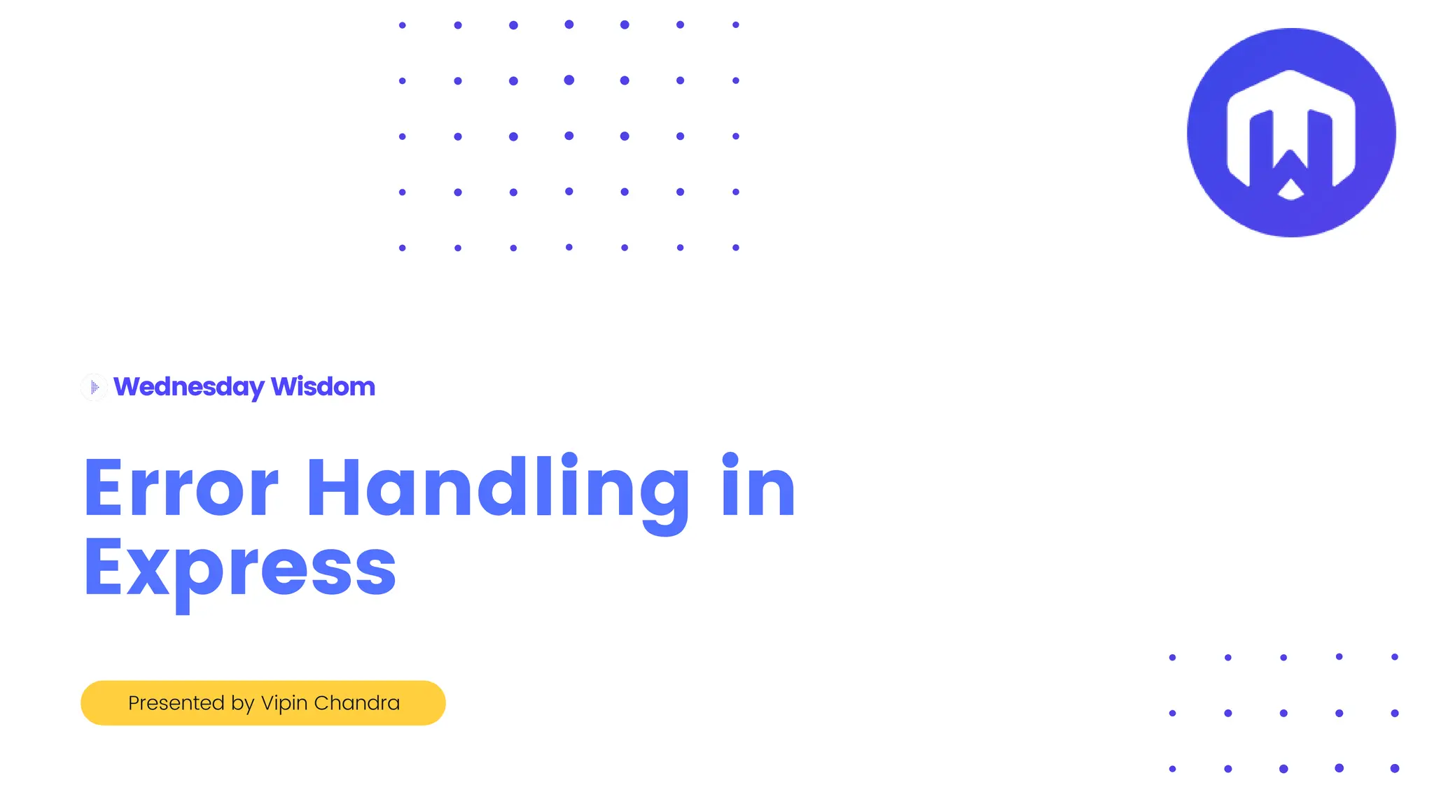 Error Handling in Express | PPT