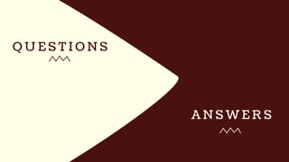 A N S W E R S
Q U E S T I O N S
 