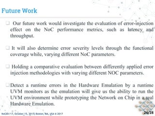 On Error Injection for NoC Platforms: A UVM-based Practical Case Study ...