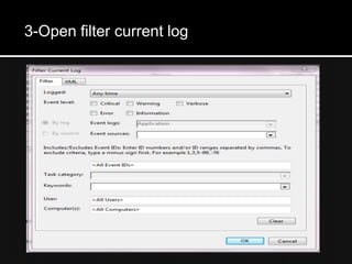 3-Open filter current log