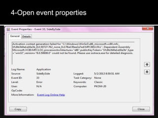 4-Open event properties