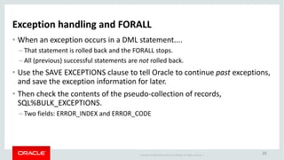 Error Management Features of PL/SQL | PPT | Free Download