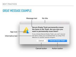 BEST PRACTICES
GREAT MESSAGE EXAMPLE
 