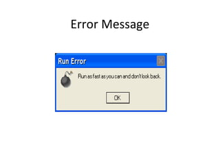Error Message
 