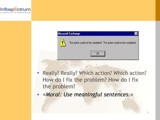 Error Messages In Software Applications | PPT
