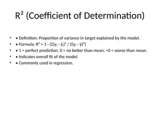 R2 Explained Comprehensive Overview of Error Metrics for Model Evaluation: MAE, RMSE ...
