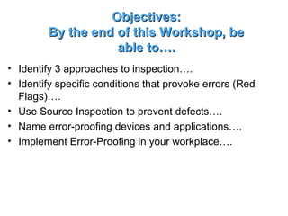 Error proofing | PPT