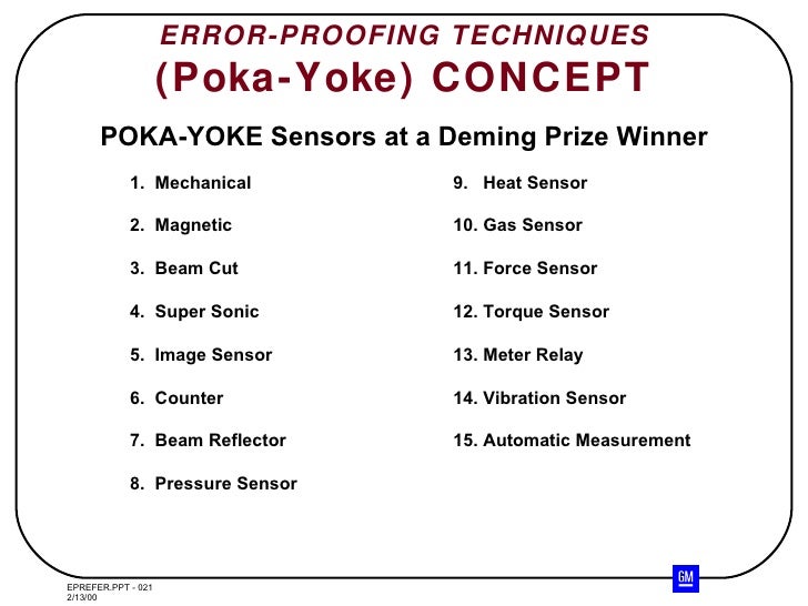 poka yoke