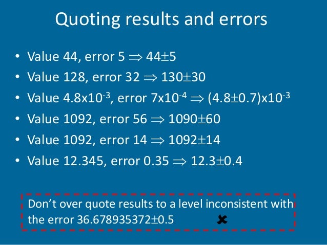 Errors