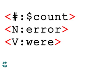 <#:$count>
<N:error>
<V:were>
 