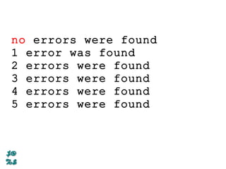no errors were found
1 error was found
2 errors were found
3 errors were found
4 errors were found
5 errors were found
 